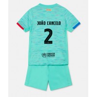 Barcelona Joao Cancelo #2 Tredje Dräkt Barn 2023-24 Kortärmad (+ Korta byxor)